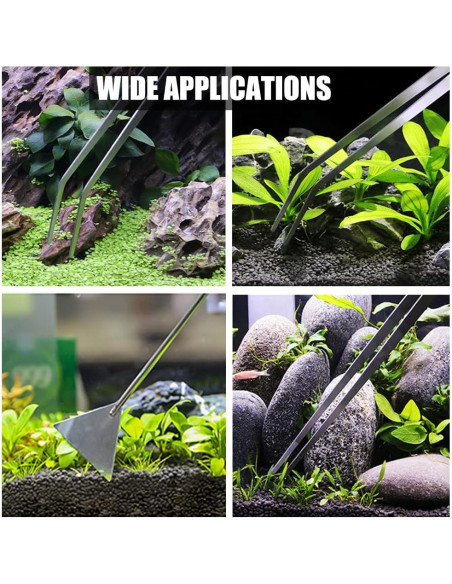 Espátula Acuática Utoolmart de Acero Inoxidable 32x6.5cm