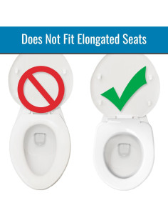 Elevador de Asiento de Inodoro HealthSmart Redondo 12.7 cm 2