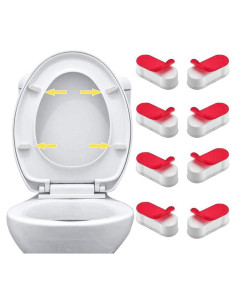 Amortiguadores de Asiento de Inodoro QUUPY 8 Piezas Adhesivos