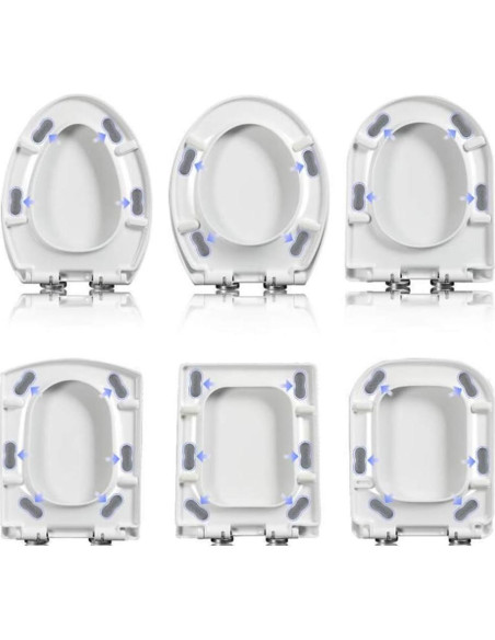 Amortiguadores de Asiento de Inodoro QUUPY 8 Piezas Adhesivos