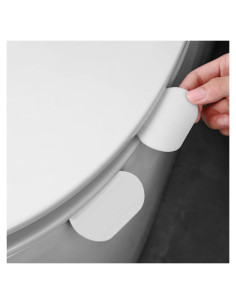 Elevador de Tapa de Inodoro Paobteiy Blanco/Negro 2 Pcs