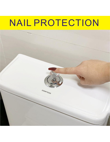 Botón de Inodoro OHNAKON Cristal Diamante 3x3cm - 2 Pack