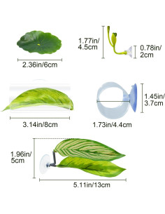 Juego de Accesorios para Acuario Betta BaoZqua 5 Piezas 2