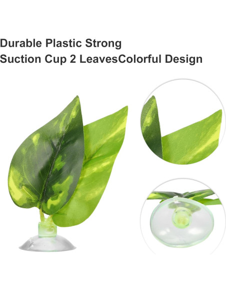 2 Piezas Almohadilla de Hoja Verde Luhaomisky para Betta