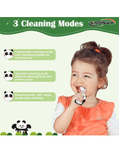 Cepillo de Dientes Eléctrico Infantil KAQINWX Panda IPX7 2