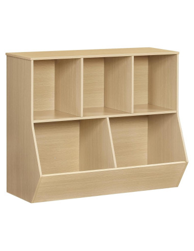 Estantería para Niños HOOBRO 90 cm Natural Organizador Juguetes