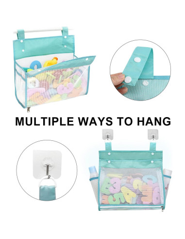 Organizador de Juguetes de Baño Muchfun Azul 35.56x27.94 cm
