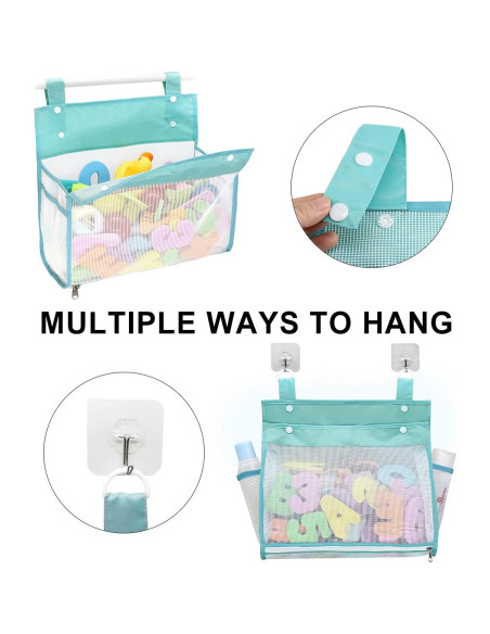 Organizador de Juguetes de Baño Muchfun Azul 35.56x27.94 cm