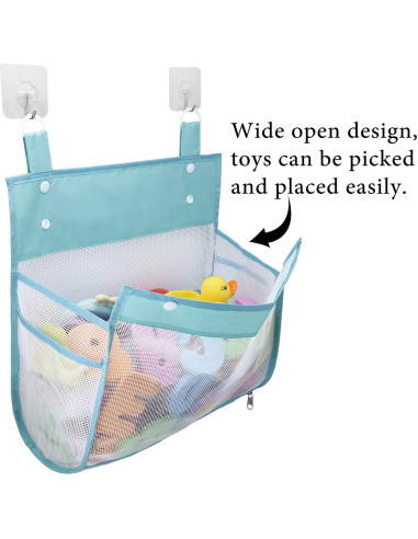 Organizador de Juguetes de Baño Muchfun Azul 35.56x27.94 cm