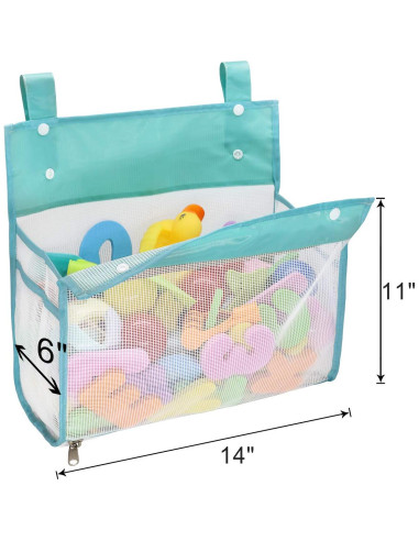 Organizador de Juguetes de Baño Muchfun Azul 35.56x27.94 cm