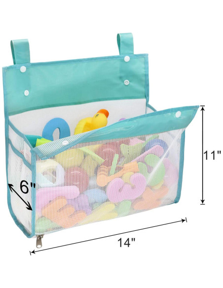 Organizador de Juguetes de Baño Muchfun Azul 35.56x27.94 cm