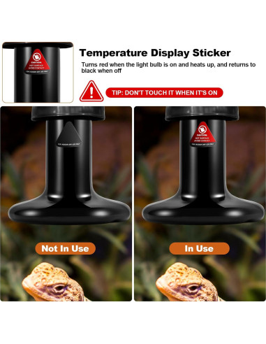 MIXJOY Lámpara de Calor para Reptiles 150W Cerámica 2Pack