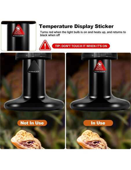 MIXJOY Lámpara de Calor para Reptiles 150W Cerámica 2Pack