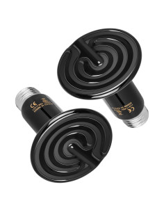Lámpara de Calor Cerámica HealSmart 150W 2-Pack para Reptiles