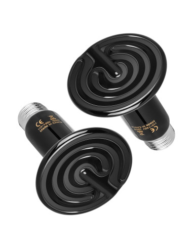 Lámpara de Calor Cerámica HealSmart 150W 2-Pack para Reptiles