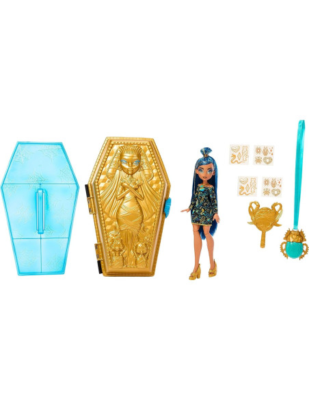 Muñeca Monster High Cleo De Nile con Kit de Belleza y Accesorios