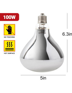 Lámpara de Calor REPTI ZOO 100W UVA UVB para Reptiles 2