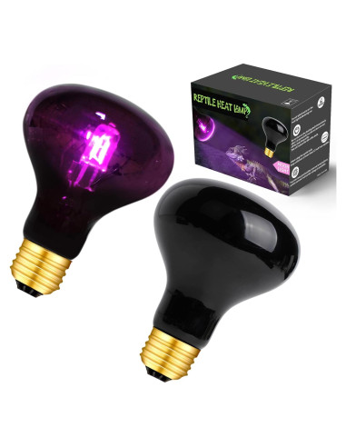 Lámpara de Calor Nocturna 100W FIVEAGE para Reptiles - Paquete de 2