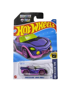 Hot Wheels Ghoul Mobile Monster High 1:64 Die-Cast Púrpura
