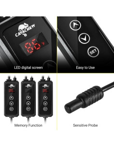 Termostato Digital CAVACHEW para Reptiles 300W PID LED 2
