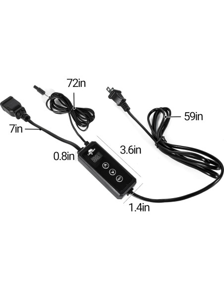 Termostato Digital CAVACHEW para Reptiles 300W PID LED