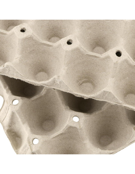 20 Bandejas de Huevos KOHAND 30x30cm Pulpa Grises Blancas