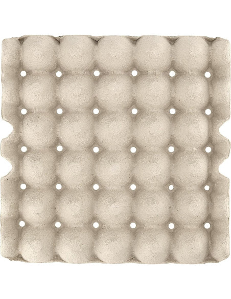20 Bandejas de Huevos KOHAND 30x30cm Pulpa Grises Blancas
