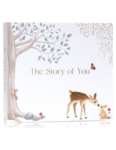 Libro de Recuerdos para Bebé dos pequeños dinosaurios 120 Páginas