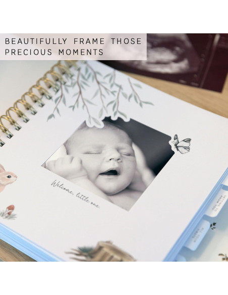 Libro de Recuerdos para Bebé dos pequeños dinosaurios 120 Páginas