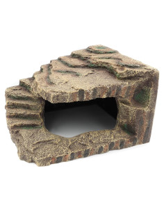 Escondite de Resina para Reptiles JIHAQUA Cueva Extra Grande
