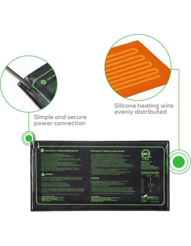 Almohadilla Térmica Seedfactor 25.4x50.8cm 2 Unidades