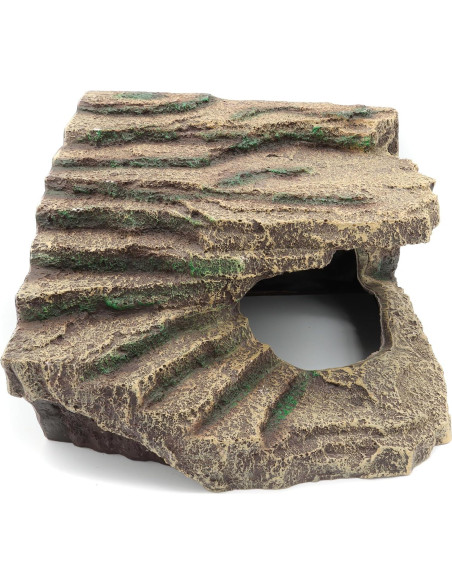 Escondite de Resina para Reptiles JIHAQUA Cueva Extra Grande