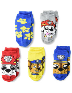 Paquete de 5 pares de calcetines cortos Paw Patrol para niñas 2