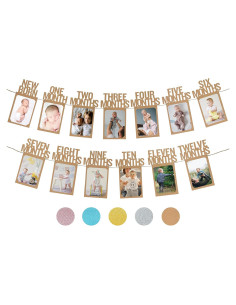 Banner de Fotos de Cumpleaños 1 Año PartyHooman Kraft