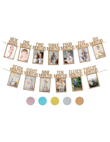 Banner de Fotos de Cumpleaños 1 Año PartyHooman Kraft