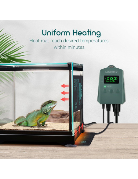 Almohadilla Térmica Luxbird 20x30 cm con Termostato Digital