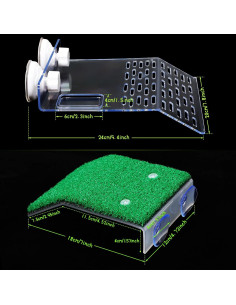 Plataforma de Sol para Tortugas Cunhill - 2 Piezas Acrílico 2