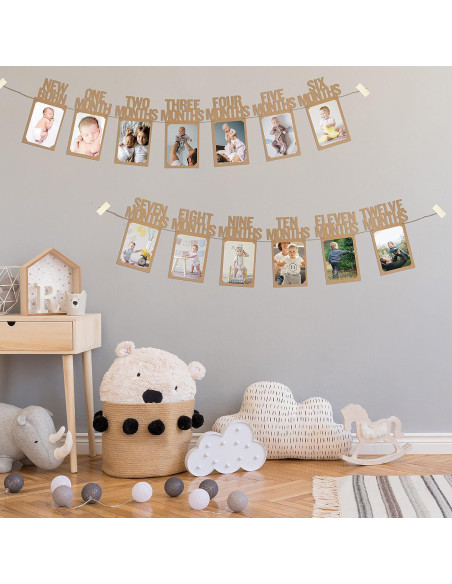 Banner de Fotos de Cumpleaños 1 Año PartyHooman Kraft