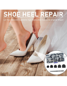 20 Pares de Tapas para Tacones Altos Mujeres - Kit Reparación 2