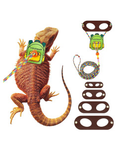 Arnés Ajustable para Lagartija Dragón Barbudo Likzinwa - 4 Tamaños