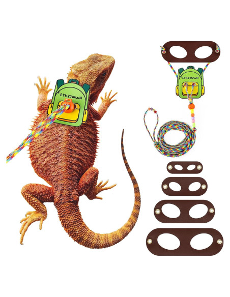 Arnés Ajustable para Lagartija Dragón Barbudo Likzinwa - 4 Tamaños