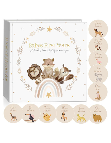 Libro de Recuerdos para Bebés Molly - 110 Páginas Tapa Dura