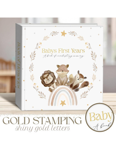 Libro de Recuerdos para Bebés Molly - 110 Páginas Tapa Dura