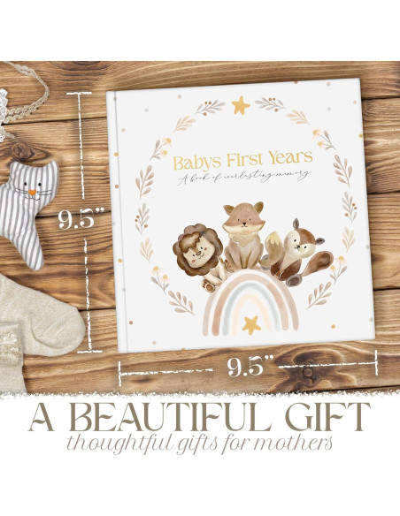 Libro de Recuerdos para Bebés Molly - 110 Páginas Tapa Dura