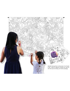 Póster para Colorear Lavable Vectorcloud Jumbo 137x101 cm 2