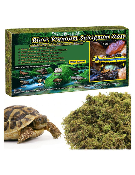 Musgo Sphagnum Premium Riare 198 g para Reptiles y Terrarios
