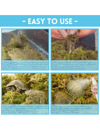 Musgo Sphagnum Premium Riare 198 g para Reptiles y Terrarios