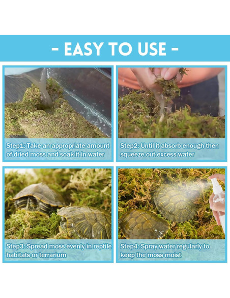 Musgo Sphagnum Premium Riare 198 g para Reptiles y Terrarios