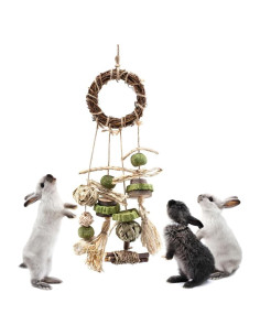 Juguetes Masticables Colgantes DaToo para Conejos 47x23cm