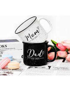 Tazas Mamá y Papá Maustic 15 Oz, Regalos para Nuevos Padres 2